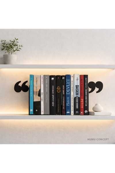 Mumu Suport pentru cărți tematice cu citate din cărți, suport decorativ pentr...