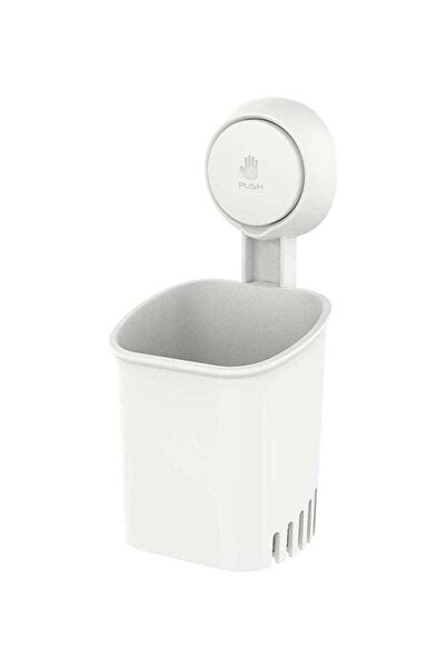 DOMEET Taili Wall Mounted Toothbrush Holder White 9.4x9.2x19.5cm