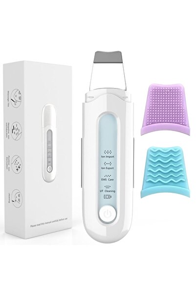 Arabest Skin Scrubber Skin Spatula, Blackhead Remover Cleaner with 4 Modes Wa...