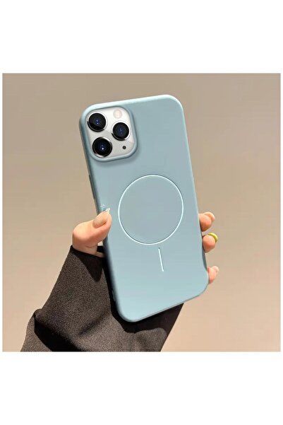 Zebana iPhone 11 Pro Max Compatible Case Vivid Silicone Case Blue