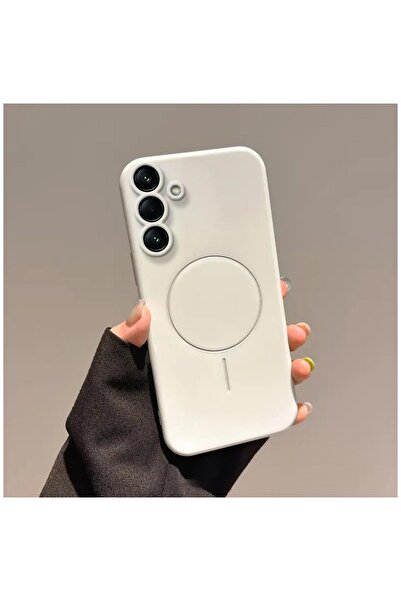 Zebana Samsung Galaxy A25 5g Compatible Case Vivid Silicone Case White