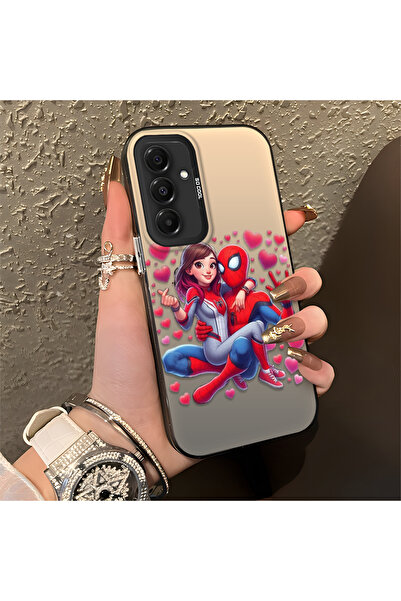 Hontinga حافظة سيليكون رفيعة مقاومة للصدمات بنمط سبايدر مان متوافقة مع هاتف س...