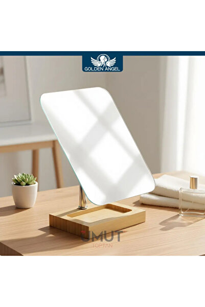 Jenerik Golden Angel Masa Üstü Makyaj Ayna Bambu Ayn-213