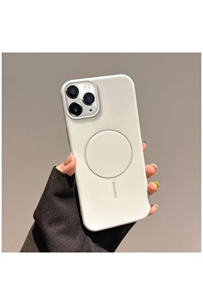 Zebana iPhone 11 Pro Max Compatible Case Vivid Silicone Case White