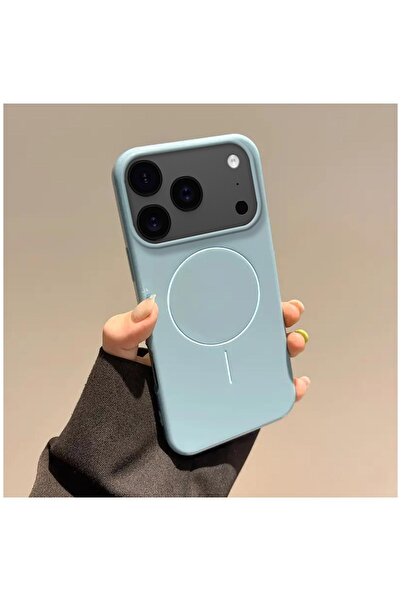 Zebana iPhone 17 Pro Max Compatible Case Vivid M-Safe Silicone Case Blue