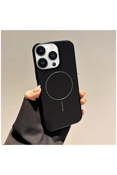 Zebana iPhone 14 Pro Max Compatible Case Vivid Silicone Case Black