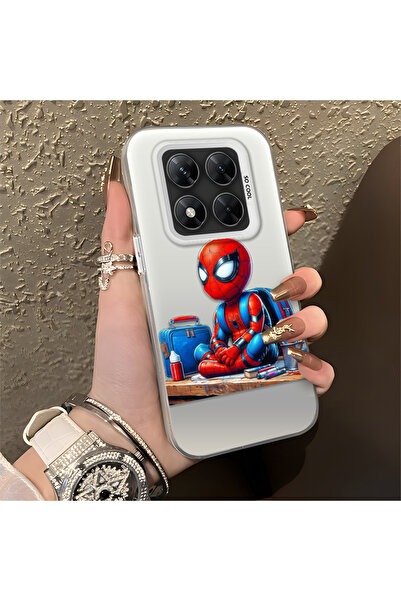 Hontinga حافظة سيليكون رفيعة مقاومة للصدمات بنمط سبايدر مان متوافقة مع Poco X...