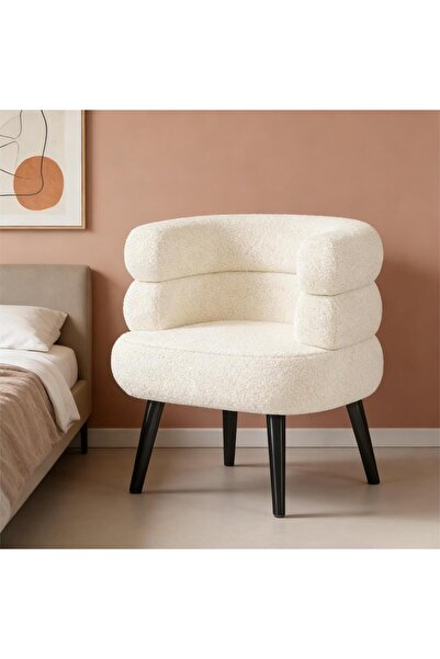Pomefar Arm Chair with Metal Legs, Rebound sponge Sofa Chair, Velvet Accent C...