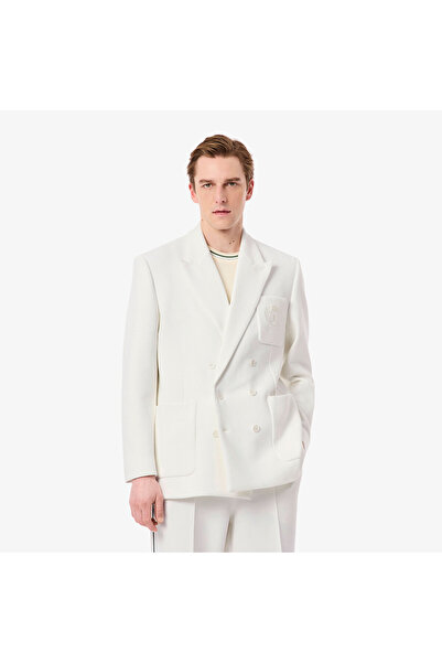 Lacoste Erkek Classic Fit Beyaz Ceket