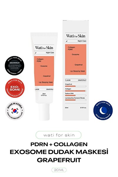 wati for skin PDRN ve Kolajen İçeren Onarıcı Eksozome Dudak Maskesi Exosome L...