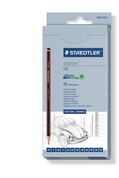 Staedtler Mars Lumograph Tradition 110-C12-1 graphite pencils, 2H-6B, 12/set