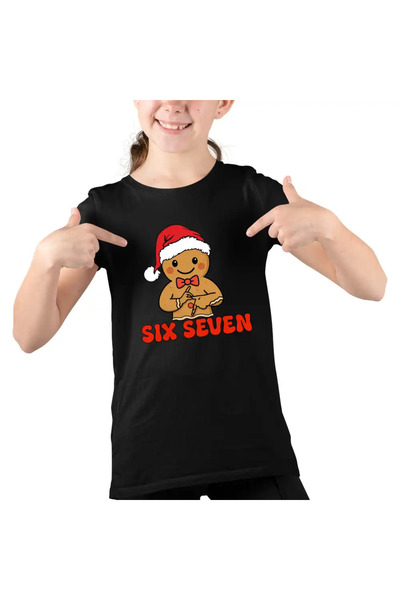 OEM Παιδικό Κοριτσίστικο T-shirt Six Seven Gingerbread Man