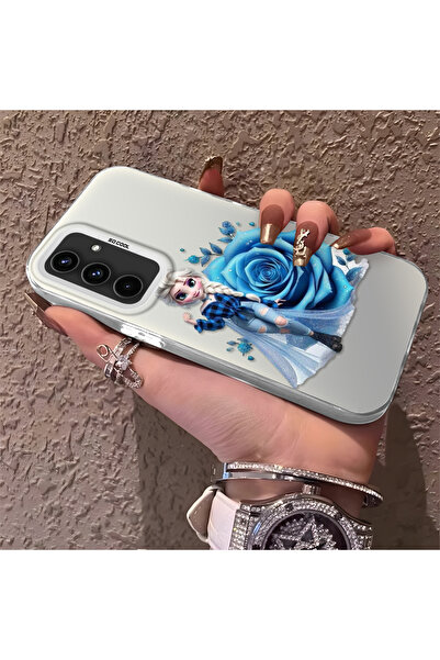 Hontinga حافظة صلبة رفيعة متوافقة مع كاميرا سامسونج جالاكسي A54 بنمط إلسا