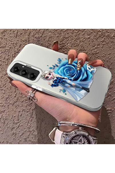 Hontinga حافظة صلبة رفيعة متوافقة مع كاميرا سامسونج جالاكسي A05S بنمط إلسا