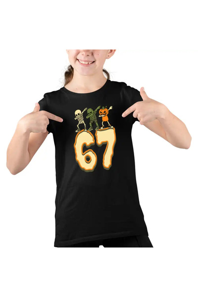 OEM Παιδικό Κοριτσίστικο T-shirt Six Seven Halloween Horror 67
