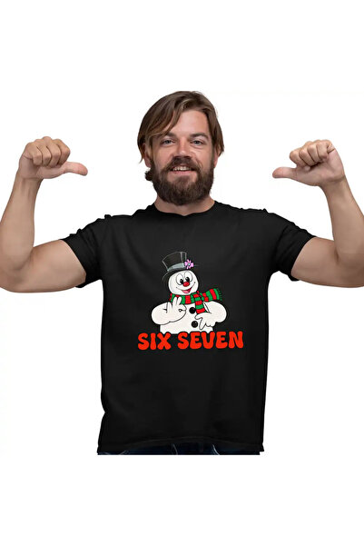 OEM Ανδρικό T-shirt Six Seven Snowman Christmas 67