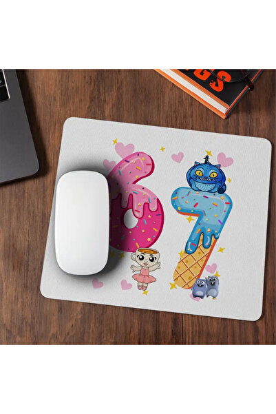 OEM Mousepad Six Seven Chocolate Cream Donuts