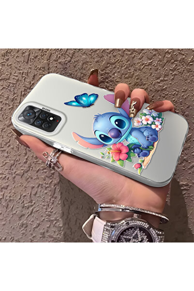 Hontinga حافظة رقيقة وصلبة متوافقة مع كاميرا Redmi Note 11 Pro 4G، بنمط مخيط