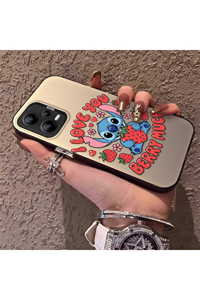 Hontinga حافظة رقيقة وصلبة متوافقة مع كاميرا Redmi Note 12 5G، بنمط مخيط