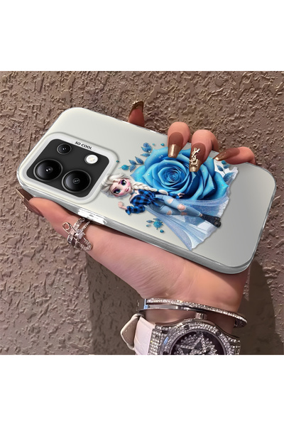 Hontinga حافظة رقيقة وصلبة متوافقة مع كاميرا Redmi Note 13 4G، بنمط إلسا