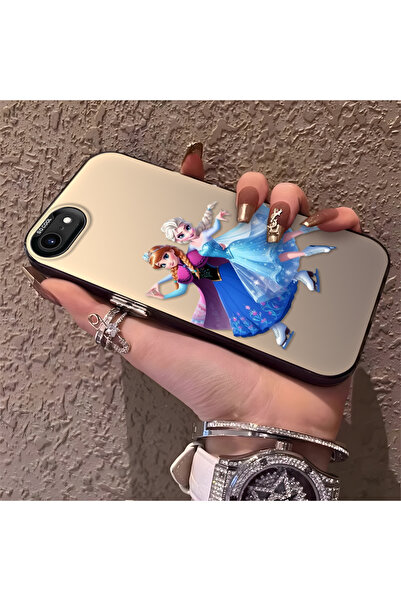 Hontinga حافظة صلبة رفيعة متوافقة مع كاميرا iPhone 7/8/SE 2020 2022، نمط إلسا