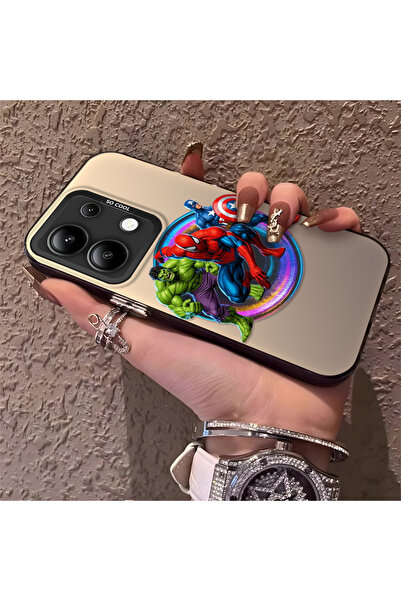 Hontinga حافظة رقيقة وصلبة متوافقة مع كاميرا Redmi Note 13 4G بنمط Hero