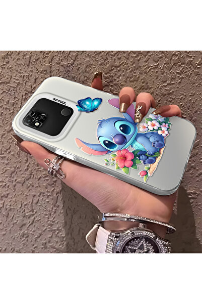 Hontinga حافظة رقيقة وصلبة متوافقة مع كاميرا Redmi 9C مع نمط مطرز