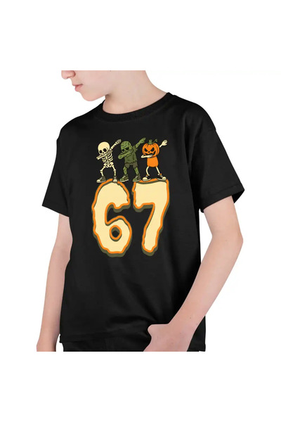 OEM Παιδικό Αγορίστικο T-shirt Six Seven Halloween Horror 67