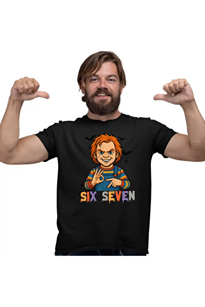 OEM Ανδρικό T-Shirt Six Seven Horror Chucky 67 Halloween