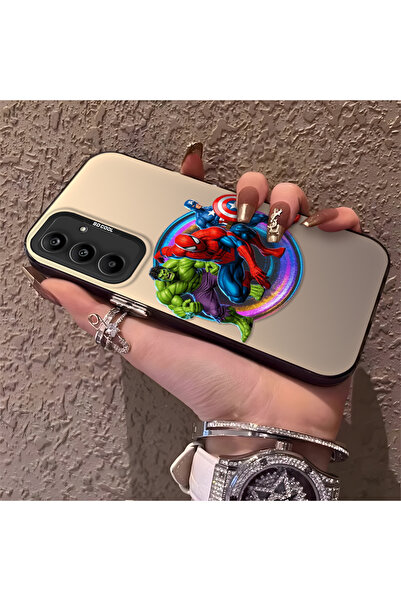 Hontinga حافظة صلبة رفيعة متوافقة مع كاميرا سامسونج جالاكسي A25 بنمط Hero