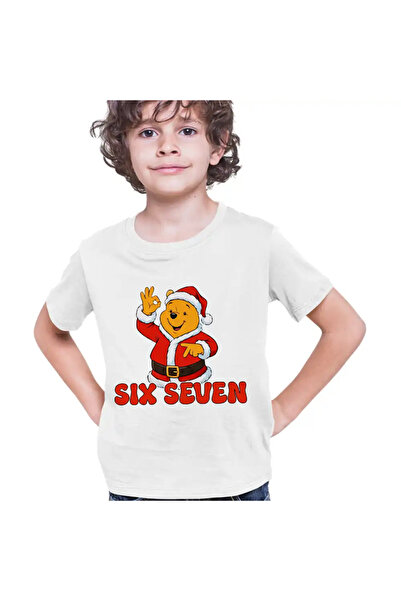 OEM Tricou Copii Baieti Six Seven Winnie the Pooh Craciun 67