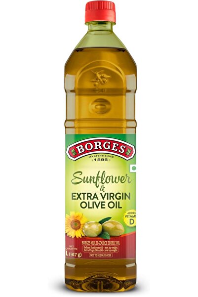 Borges مزيج ممتاز من زيت الزيتون البكر الممتاز وزيت دوار الشمس – 1 لتر