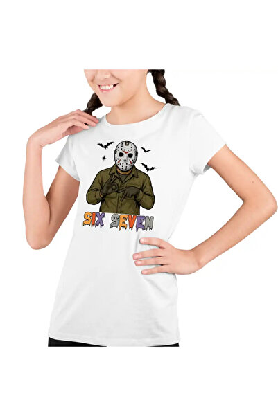 OEM Παιδικό Κοριτσίστικο T-Shirt Six Seven Jason Voorhees 67 Halloween