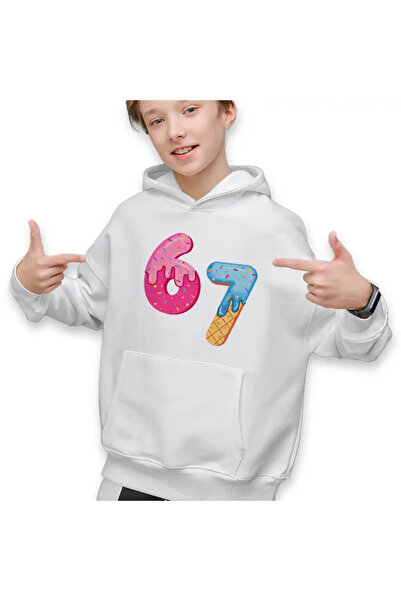 OEM Hanorac Copii Baieti Six Seven Gogosi Crema Ciocolata