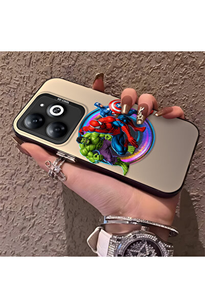 Hontinga حافظة صلبة رفيعة متوافقة مع كاميرا Infinix Smart 8/8 Pro مع نمط Hero