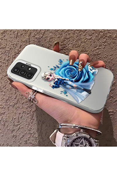 Hontinga حافظة صلبة رفيعة متوافقة مع كاميرا سامسونج جالاكسي A04s بنمط إلسا