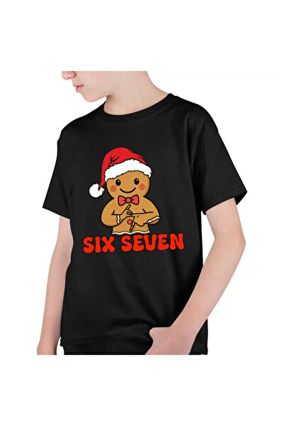 OEM Tricou Copii Baieti Six Seven Omul de Turta Dulce Craciun
