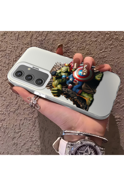 Hontinga حافظة صلبة رفيعة متوافقة مع كاميرا سامسونج جالاكسي S24 بنمط Hero