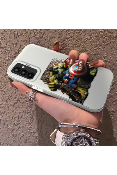 Hontinga حافظة صلبة رفيعة متوافقة مع كاميرا سامسونج جالاكسي M23/M13 مع نمط البطل