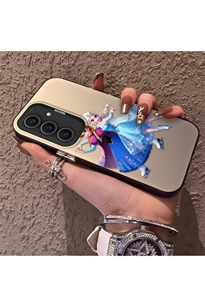 Hontinga حافظة صلبة رفيعة متوافقة مع كاميرا سامسونج جالاكسي S24 بلس بنمط إلسا