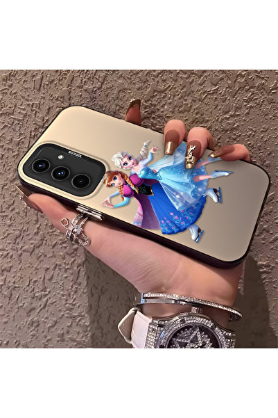 Hontinga حافظة صلبة رفيعة متوافقة مع كاميرا سامسونج جالاكسي A54 بنمط إلسا