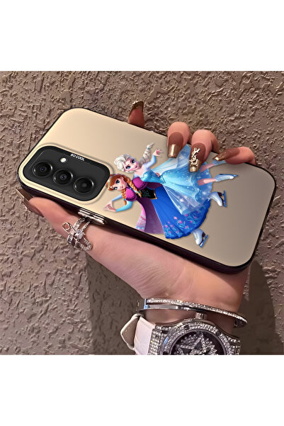 Hontinga حافظة صلبة رفيعة متوافقة مع كاميرا سامسونج جالاكسي A16، بنمط إلسا