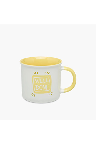 Lifestyle Slogan Print New Bone China Mug - 355 ml