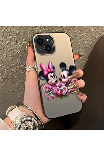 Hontinga حافظة سيليكون رفيعة مقاومة للصدمات بنمط ميكي متوافقة مع هاتف iPhone 13