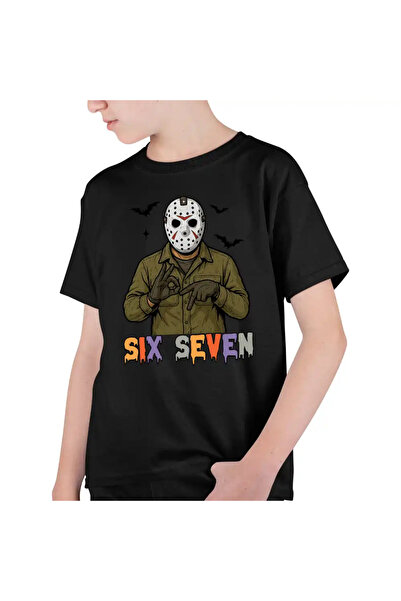 OEM Tricou Copii Baieti Six Seven Jason Voorhees 67 Halloween