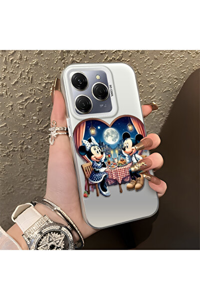 Hontinga حافظة سيليكون رفيعة مقاومة للصدمات بنمط ميكي متوافقة مع هاتف تكنو سب...