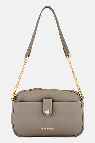 Kathy Ireland Women Brand Logo Sling Bag, Grey