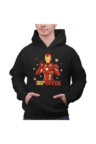 OEM Men's Hoodie Six Seven Iron Man 67 Marvel Superhero