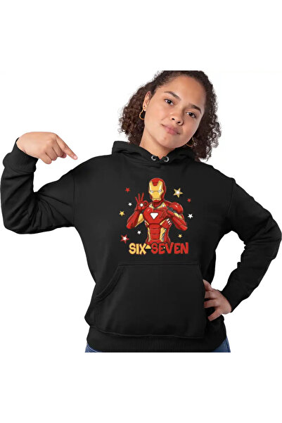 OEM Women's Hoodie Six Seven Iron Man 67 Marvel Superhero