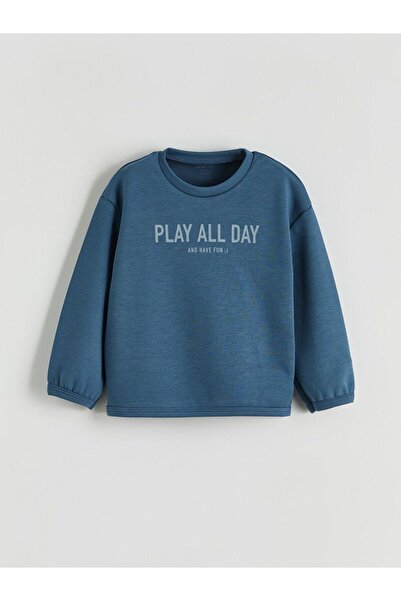 LC Waikiki Crew Neck Printed Baby Boy Sweatshirt